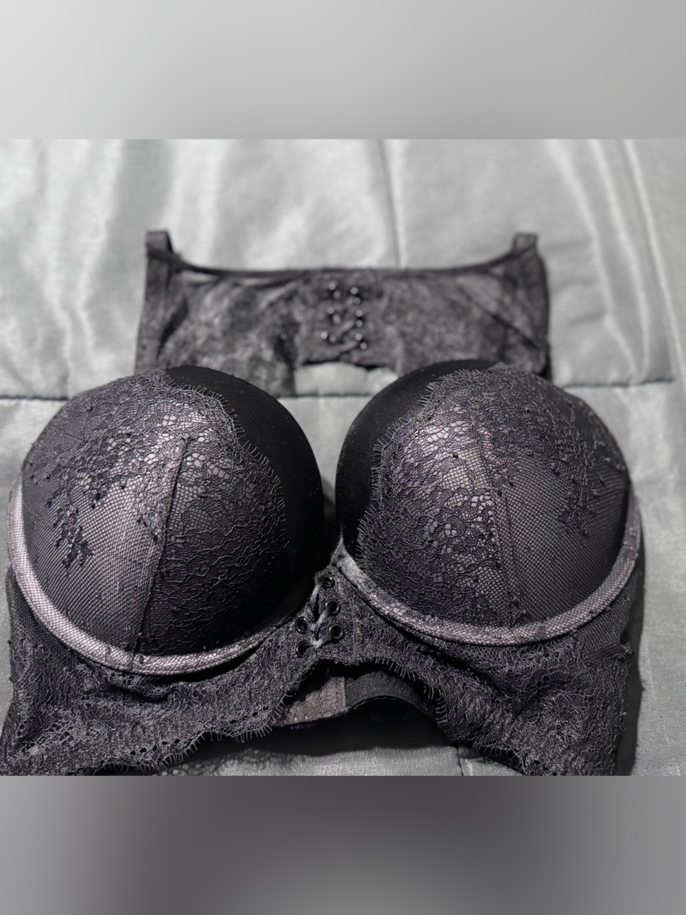 Victoria's Secret Black Lace Push-Up Bra